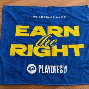 2025 Los Angeles Rams “Earn the Right” playoffs rally towel